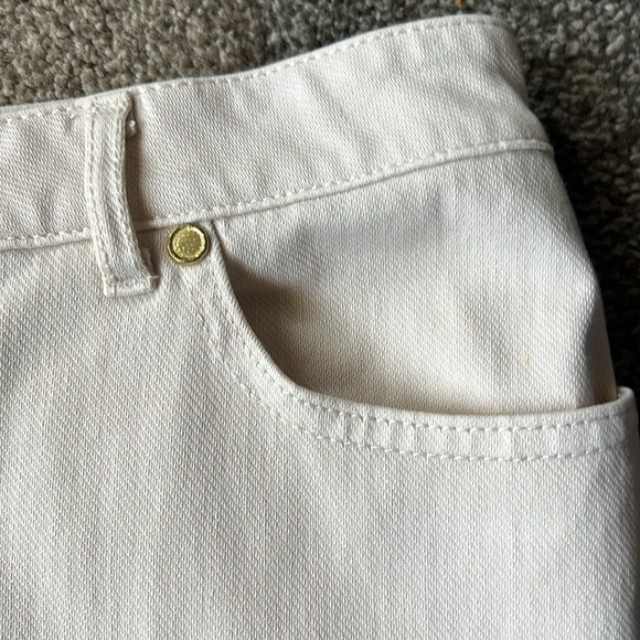 J. McLaughlin Vanilla Cream Denim Skirt - 8 - Picture 10 of 12